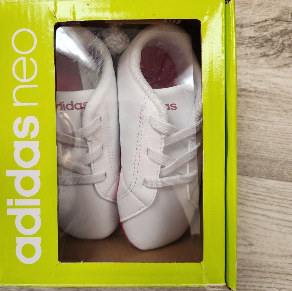 Adidas VS Advantage Baby Crib Shoes Size 4